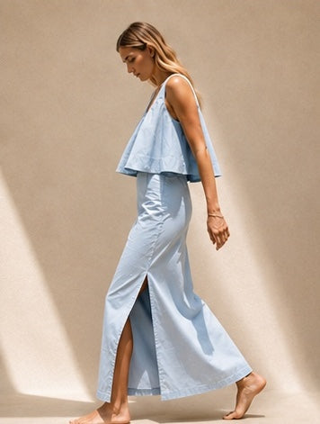 Roam Elongated Midi Skirt